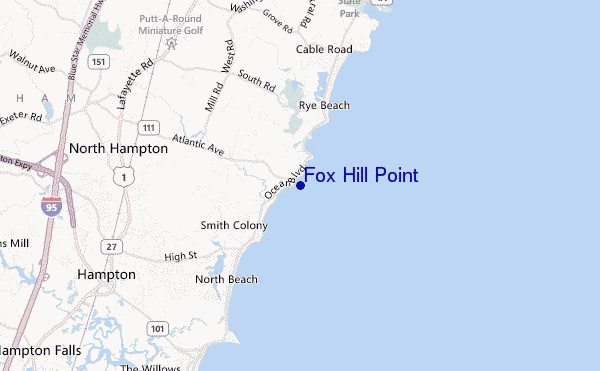mapa de localização de Fox Hill Point