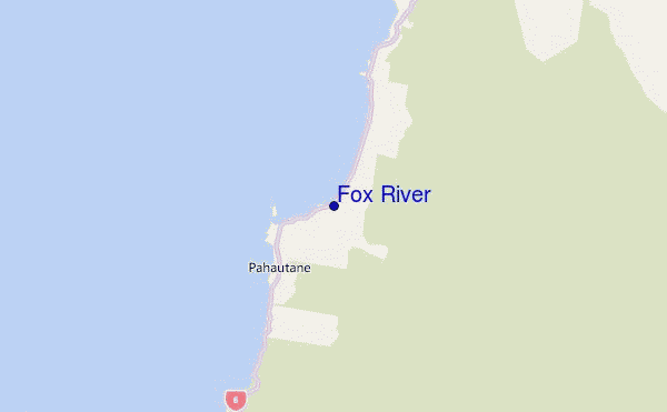 mapa de localização de Fox River