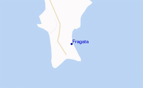 mapa de localização de Fragata