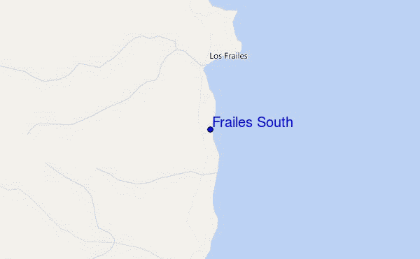 mapa de localização de Frailes South