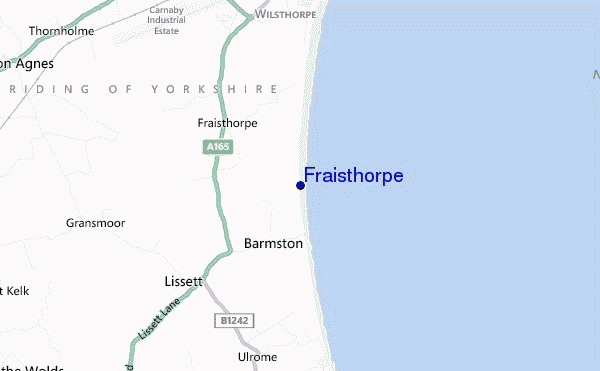 mapa de localização de Fraisthorpe