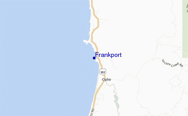 mapa de localização de Frankport