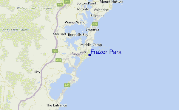 Frazer Park Location Map