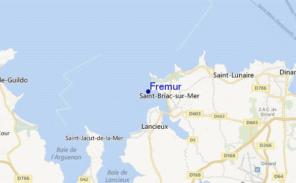 mapa de localização de Fremur
