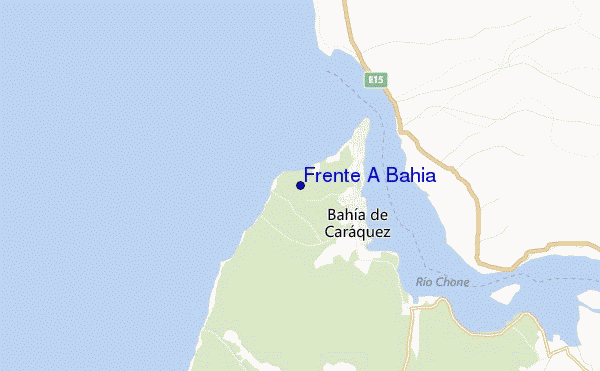 mapa de localização de Frente A Bahia