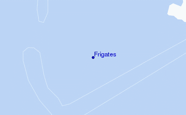 mapa de localização de Frigates