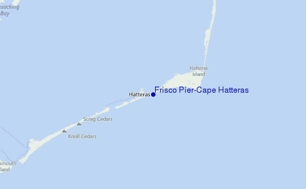 Frisco Pier/Cape Hatteras Location Map