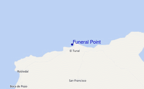 mapa de localização de Funeral Point