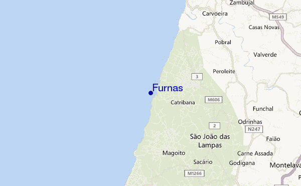 mapa de localização de Furnas