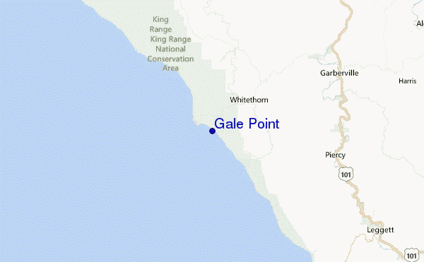 Gale Point Location Map