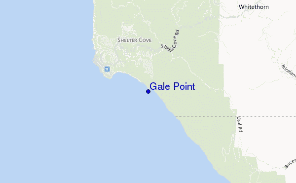 mapa de localização de Gale Point