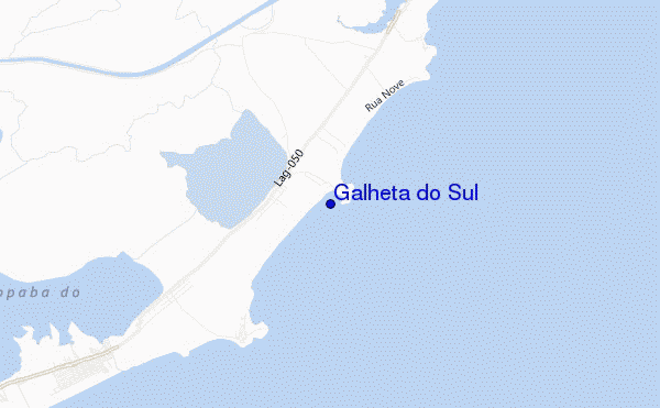 mapa de localização de Galheta do Sul