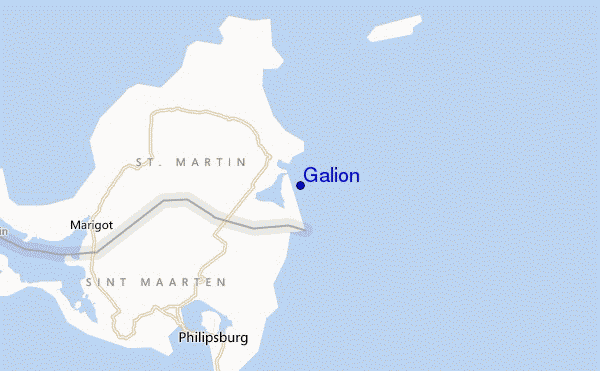 mapa de localização de Galion