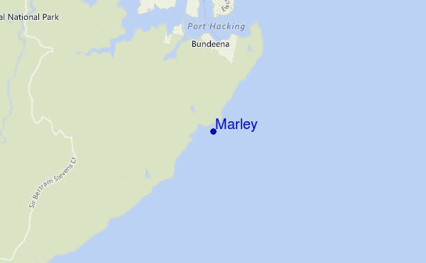 mapa de localização de Marley