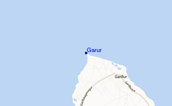 mapa de localização de Garur