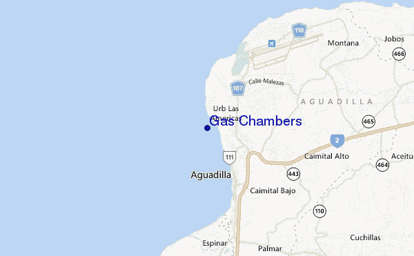 mapa de localização de Gas Chambers