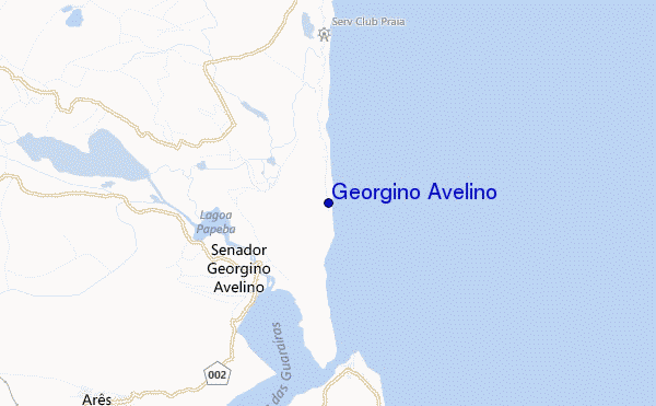 mapa de localização de Georgino Avelino