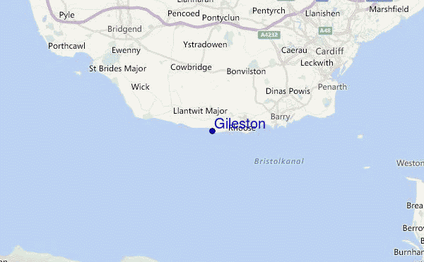 Gileston Location Map