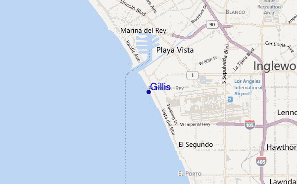 mapa de localização de Gillis
