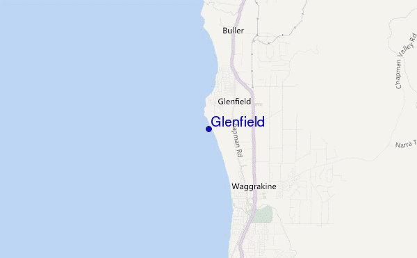mapa de localização de Glenfield