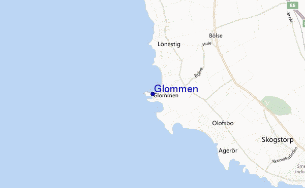 mapa de localização de Glommen