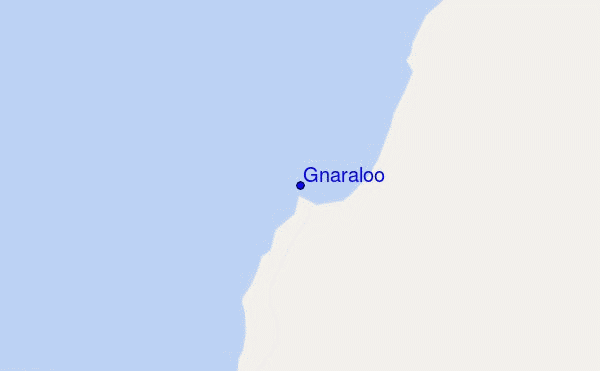 mapa de localização de Gnaraloo