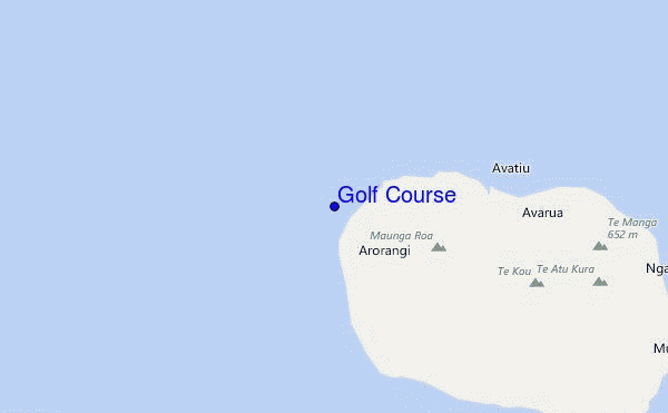 mapa de localização de Golf Course