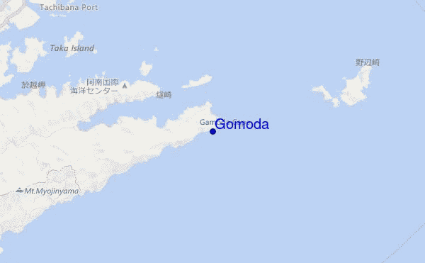 mapa de localização de Gomoda