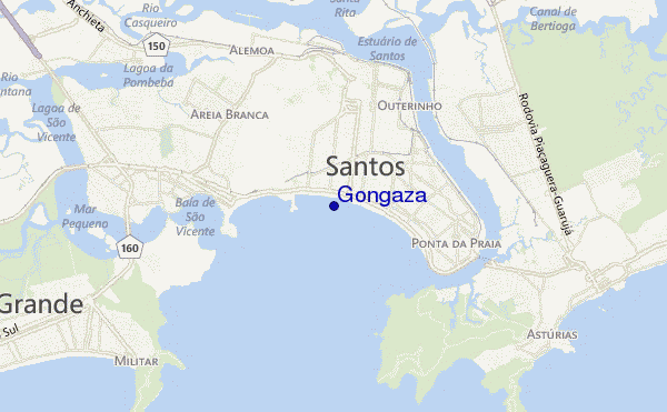 mapa de localização de Gongaza