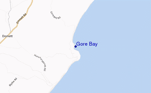 mapa de localização de Gore Bay