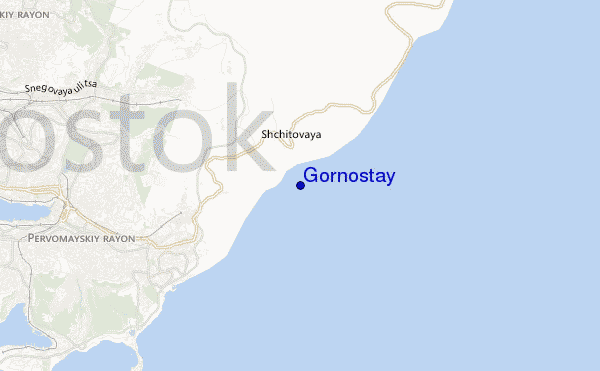 mapa de localização de Gornostay