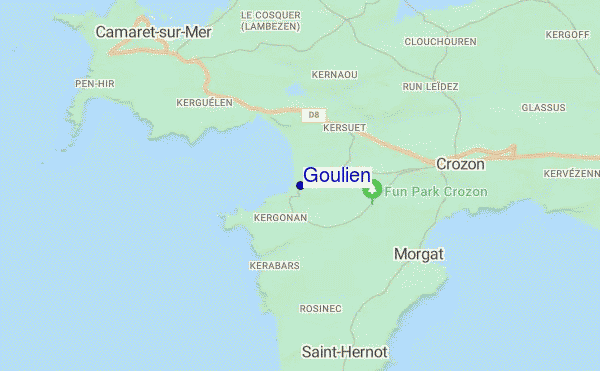 mapa de localização de Goulien