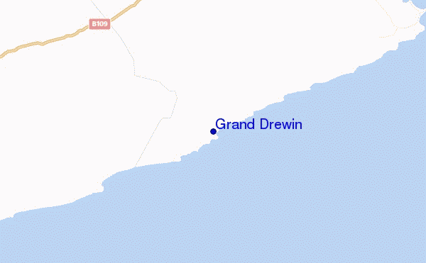 mapa de localização de Grand Drewin