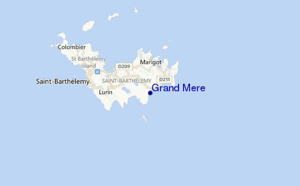 mapa de localização de Grand Mere