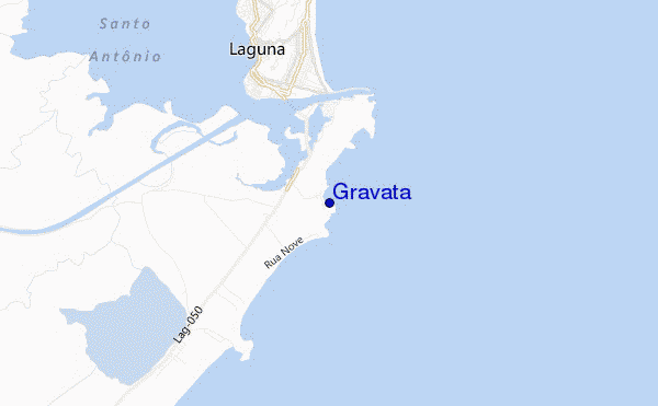 mapa de localização de Gravata