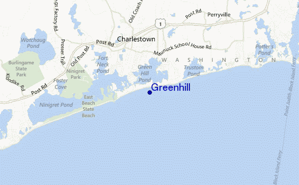 mapa de localização de Greenhill