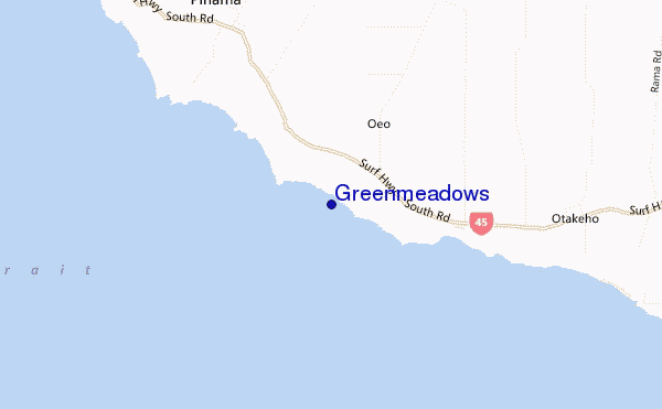 mapa de localização de Greenmeadows
