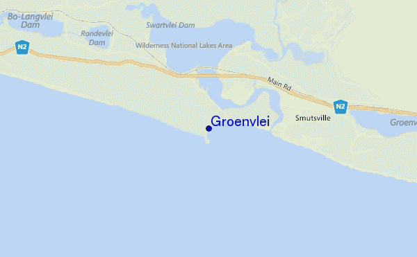 mapa de localização de Groenvlei