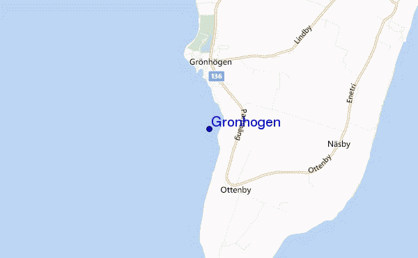 mapa de localização de Gronhogen