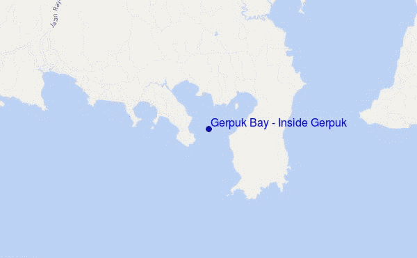 mapa de localização de Gerpuk Bay - Inside Gerpuk