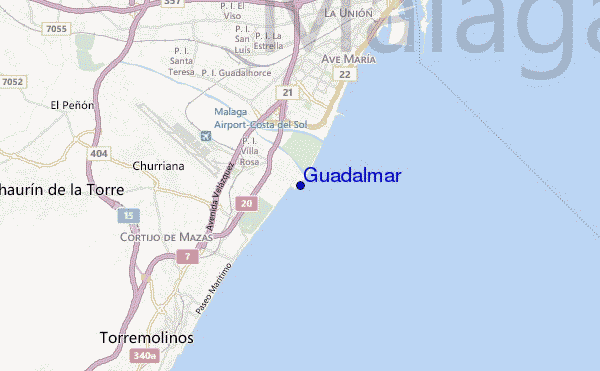 mapa de localização de Guadalmar
