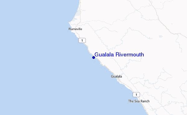 Gualala Rivermouth Location Map