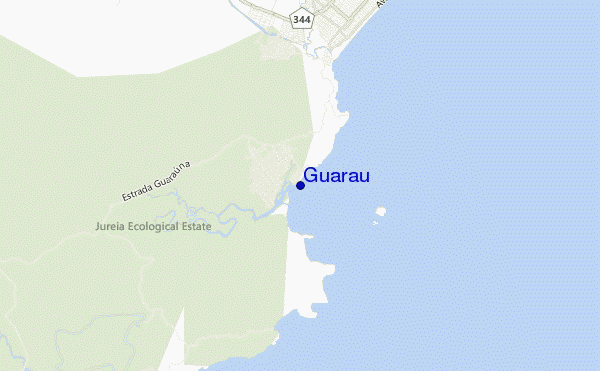 mapa de localização de Guarau