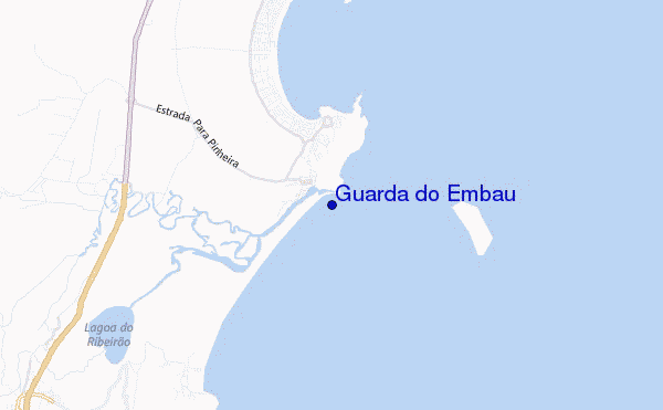 mapa de localização de Guarda do Embau