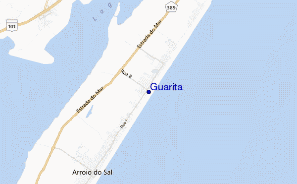 mapa de localização de Guarita