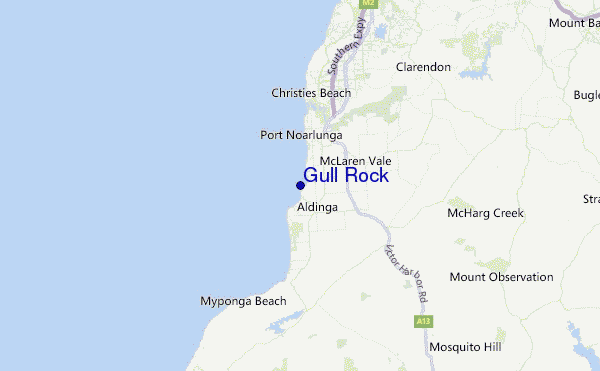 Gull Rock Location Map