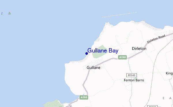 mapa de localização de Gullane Bay