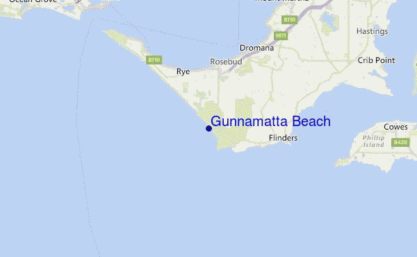 Gunnamatta Beach Location Map