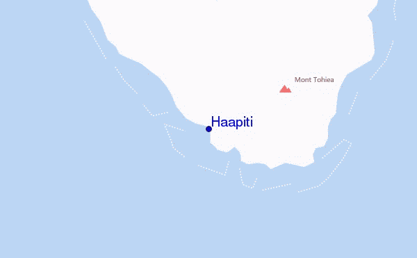 mapa de localização de Haapiti
