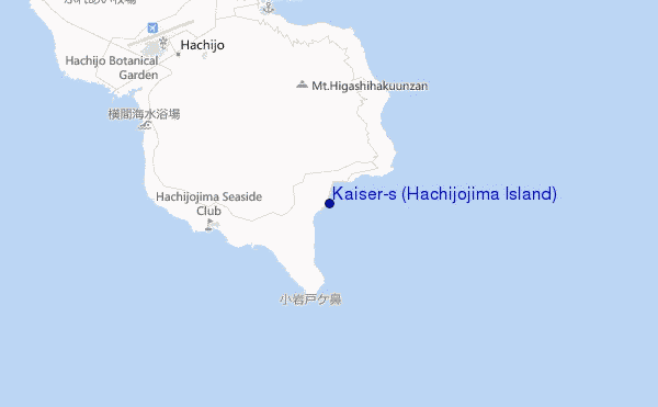 mapa de localização de Kaiser's (Hachijojima Island)